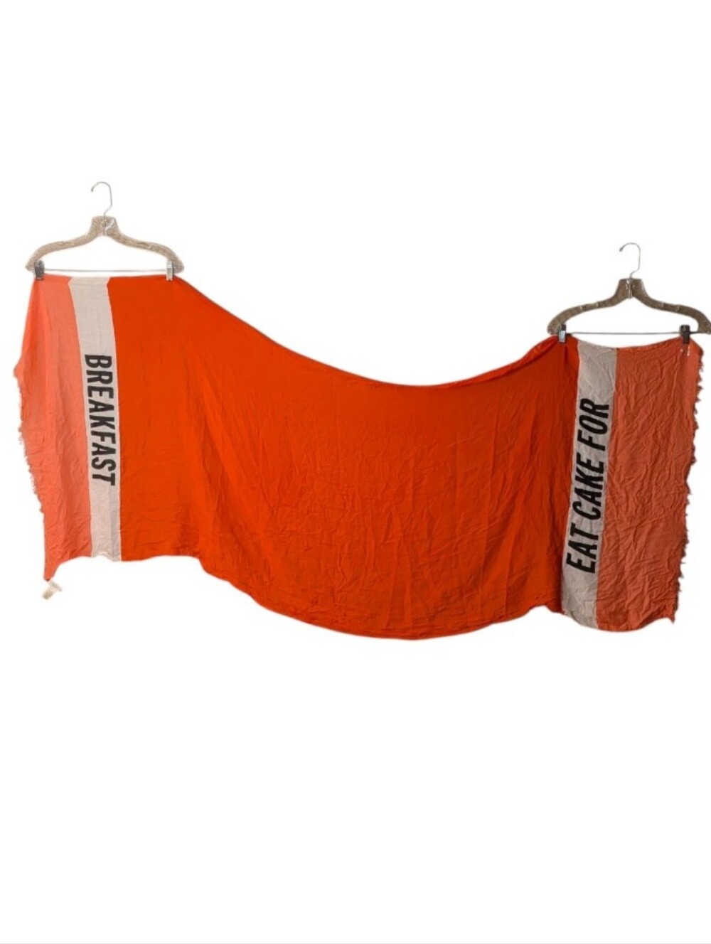 Kate Spade New York Eat Cake For Breakfast Havana Scarf Orange ombre Statement